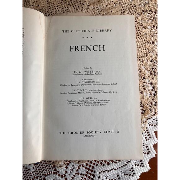 1965 The Certificate Library: French Textbook by E.G. Webb - Picture 3 of 8